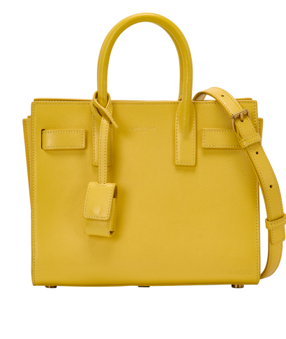 Sac De Jour Nano, &pound;650, Handbags, Yellow, Leather, Front view